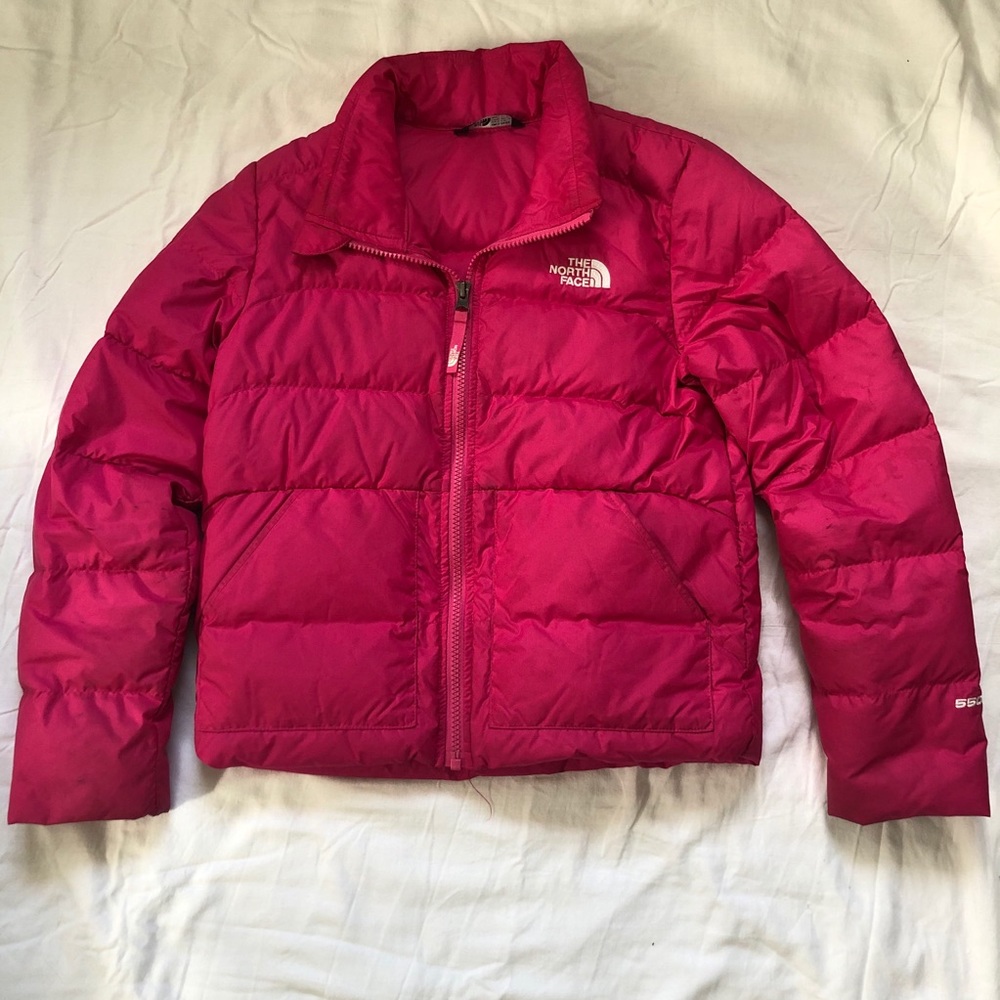 Hot Pink Girls North Face Puffer!
